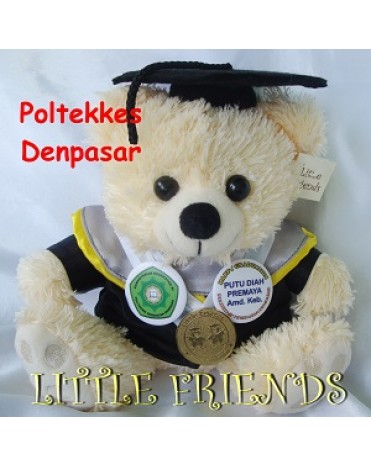 Boneka Wisuda Politeknik Kesehatan Denpasar (25 cm)